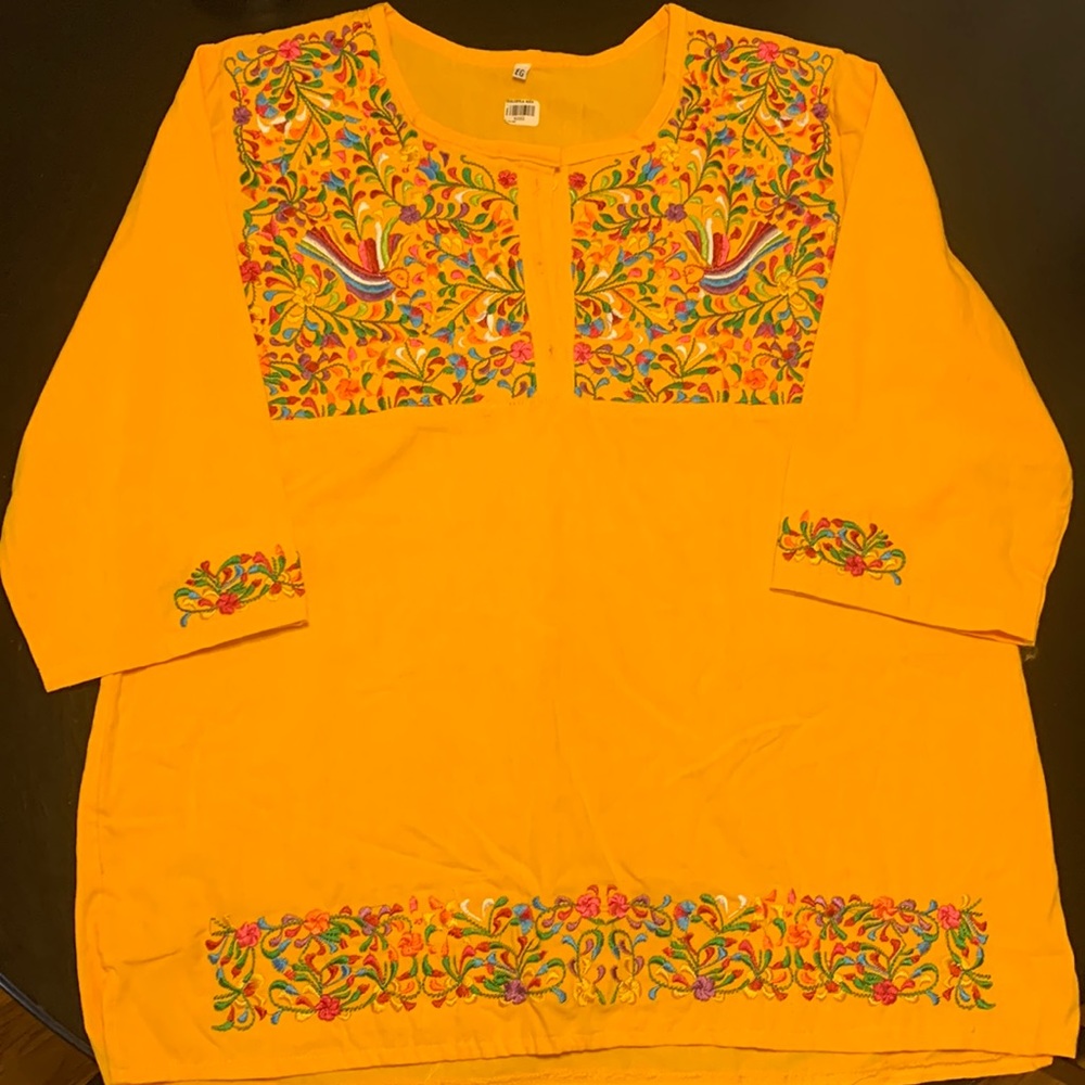 mexican handmade blouse Size G / L